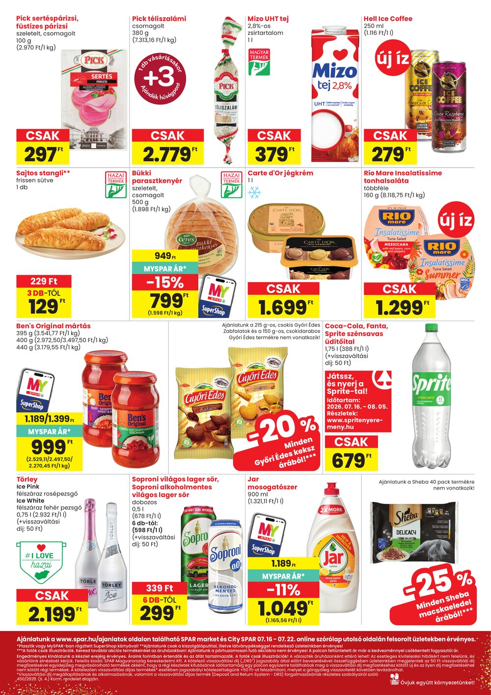 Spar Market akciós újság 2026.07.16-tól - 2. oldal.