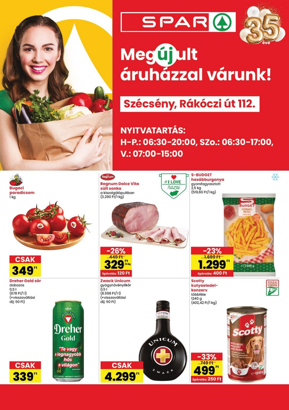 Spar akciós újság 2026.07.16-tól - 1. oldal.