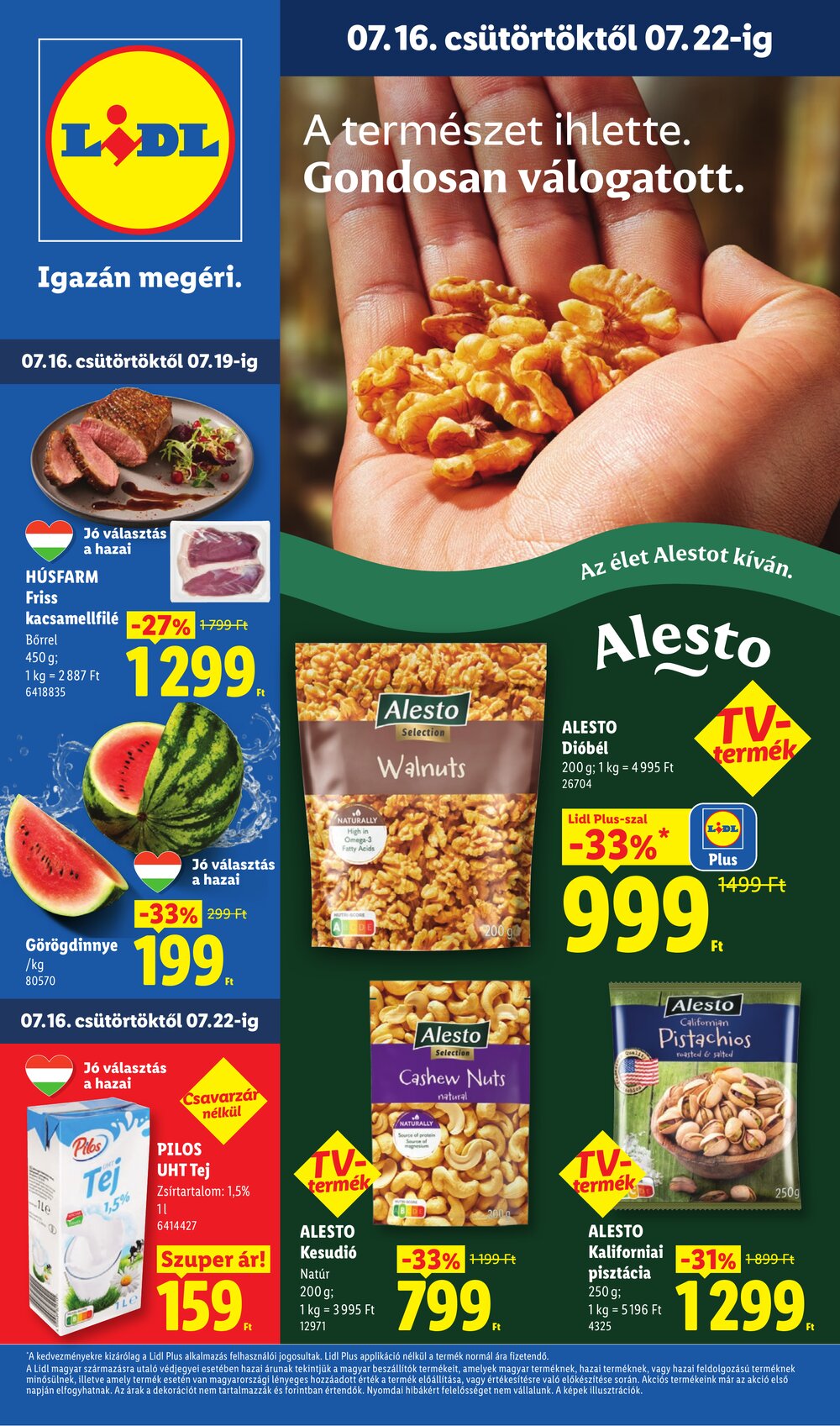 Lidl akciós újság 2026.07.16-tól - 1. oldal.