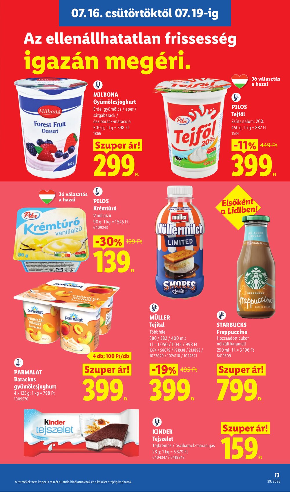 Lidl akciós újság 2026.07.16-tól - 13. oldal.