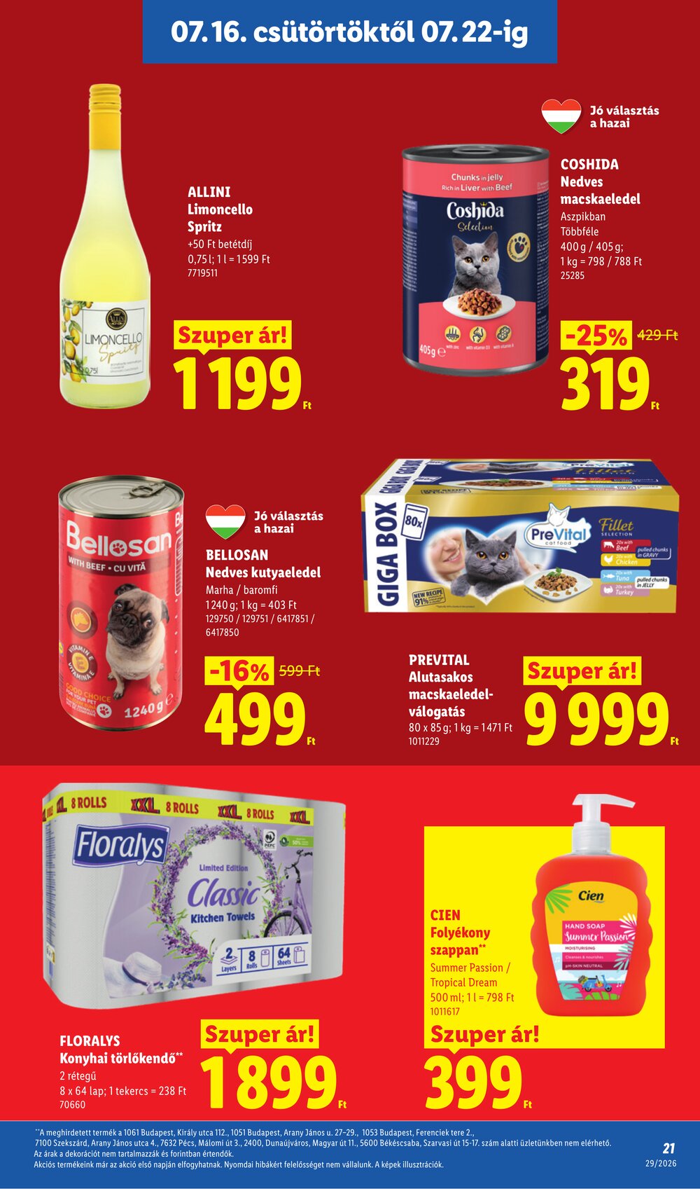Lidl akciós újság 2026.07.16-tól - 21. oldal.