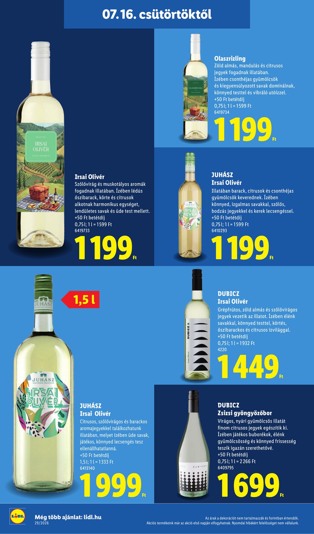 Lidl akciós újság 2026.07.16-tól - 32. oldal.