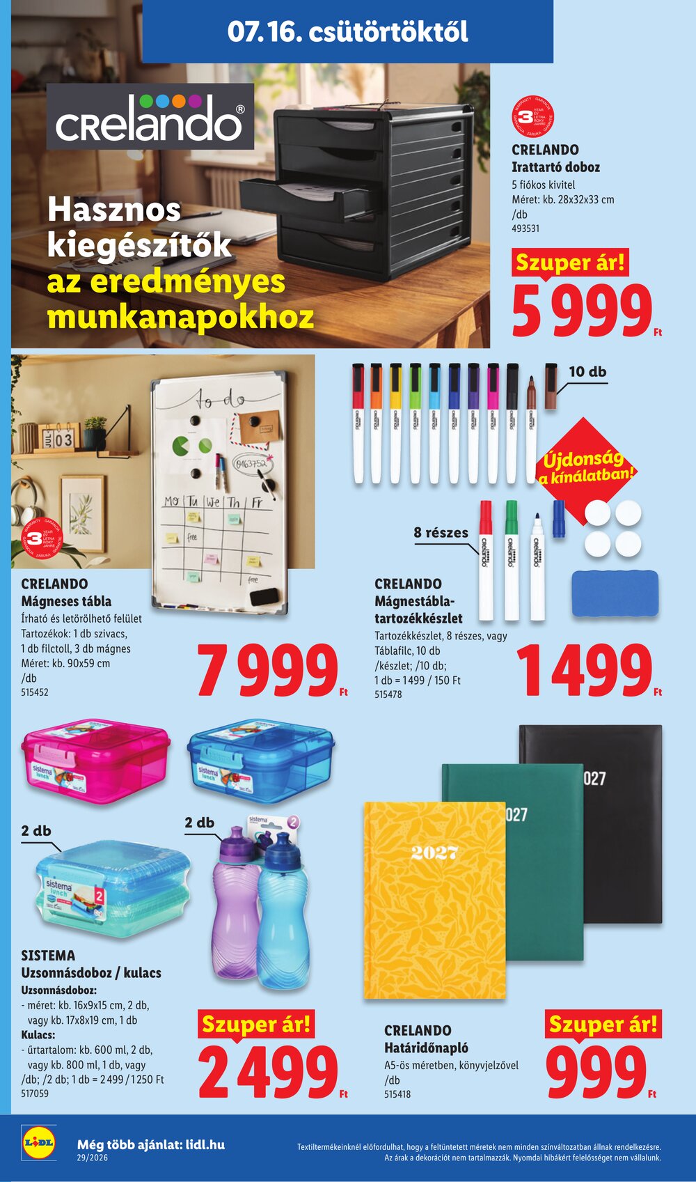 Lidl akciós újság 2026.07.16-tól - 48. oldal.