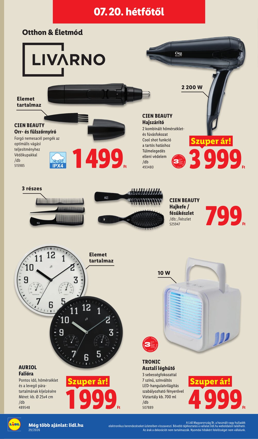 Lidl akciós újság 2026.07.16-tól - 66. oldal.