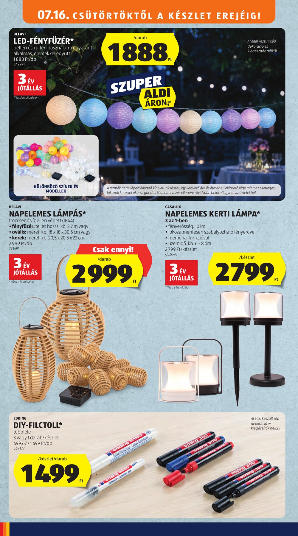 Aldi akciós újság 2026.07.16-tól - 44. oldal.