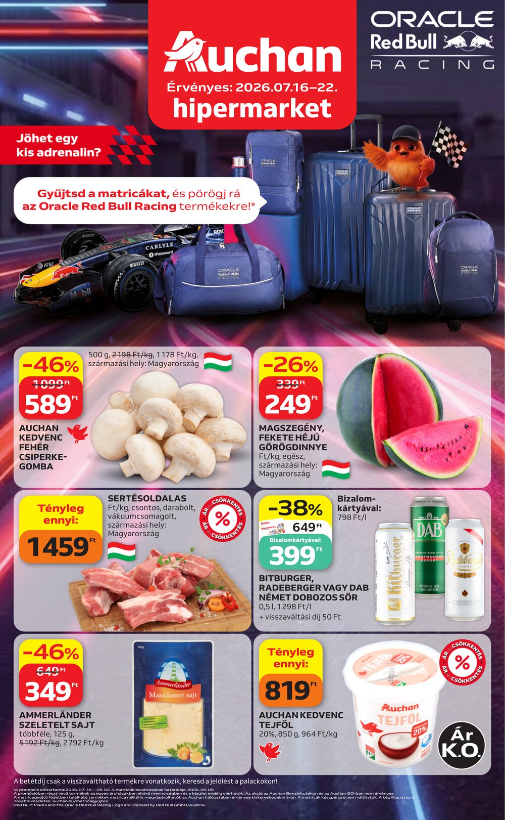 Auchan akciós újság 2026.07.16-tól - 1. oldal.