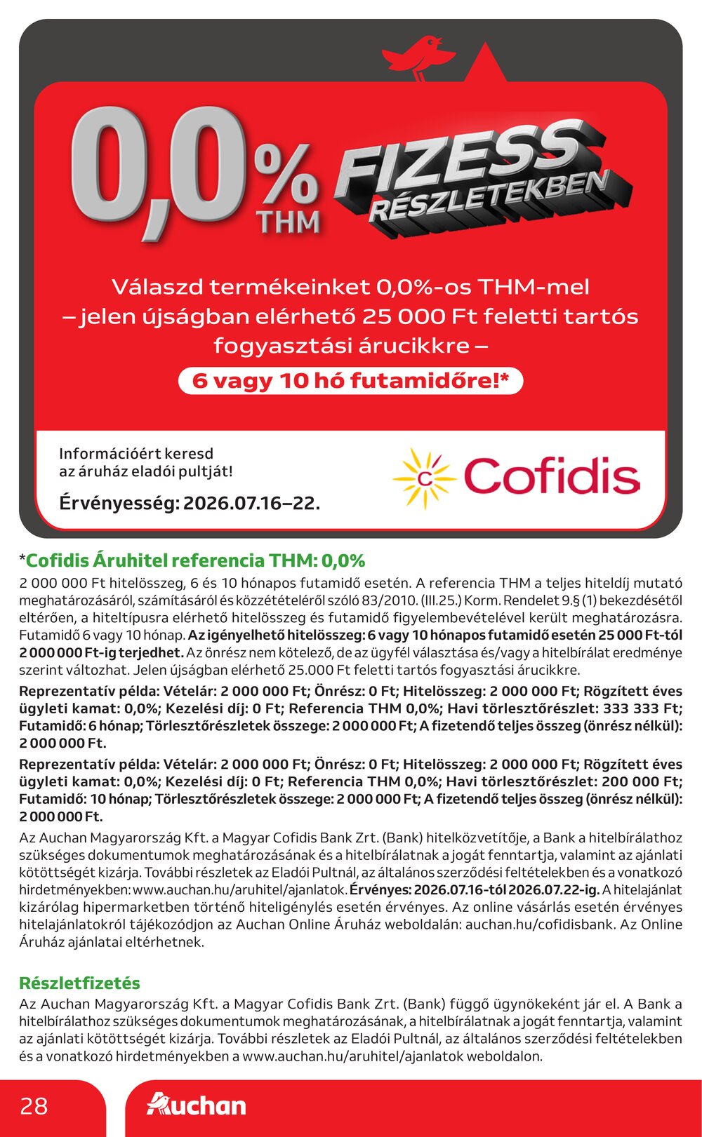 Auchan akciós újság 2026.07.16-tól - 28. oldal.