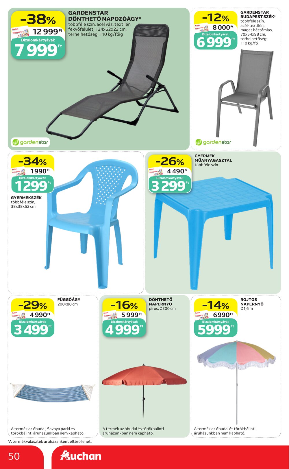 Auchan akciós újság 2026.07.16-tól - 50. oldal.