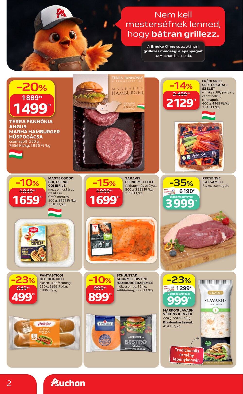 Auchan akciós újság 2026.07.16-tól - 2. oldal.