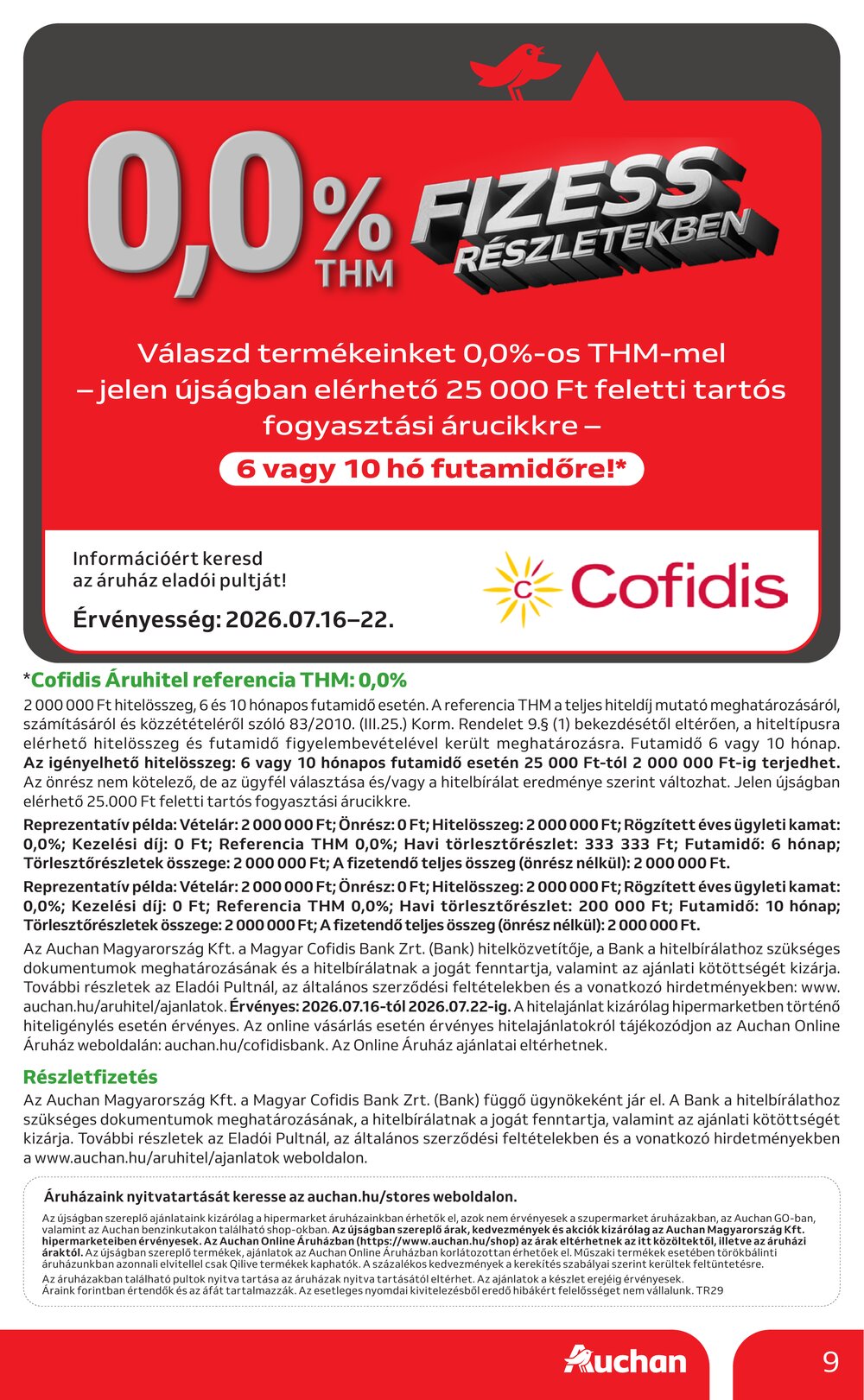 Auchan akciós újság 2026.07.16-tól - 9. oldal.