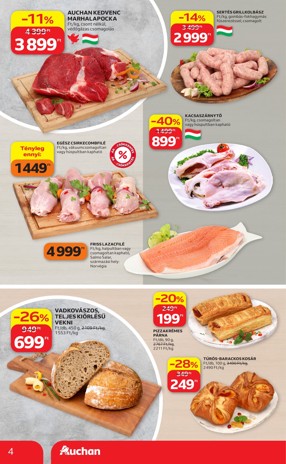 Auchan akciós újság 2026.07.16-tól - 4. oldal.