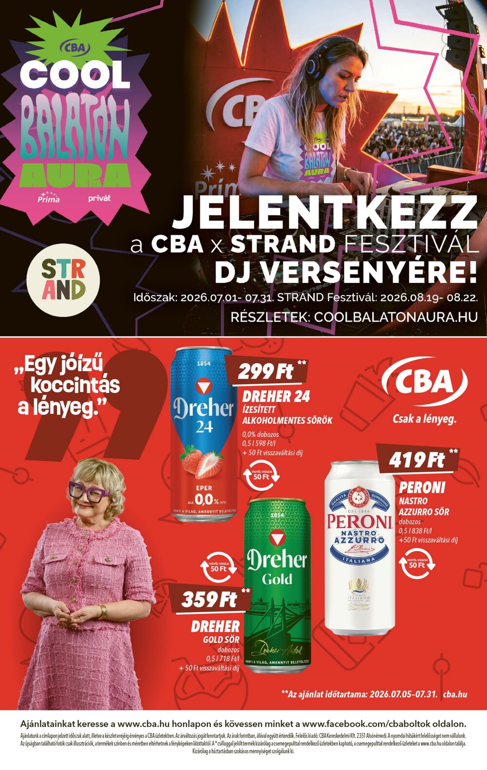CBA akciós újság 2026.07.16-tól - 8. oldal.