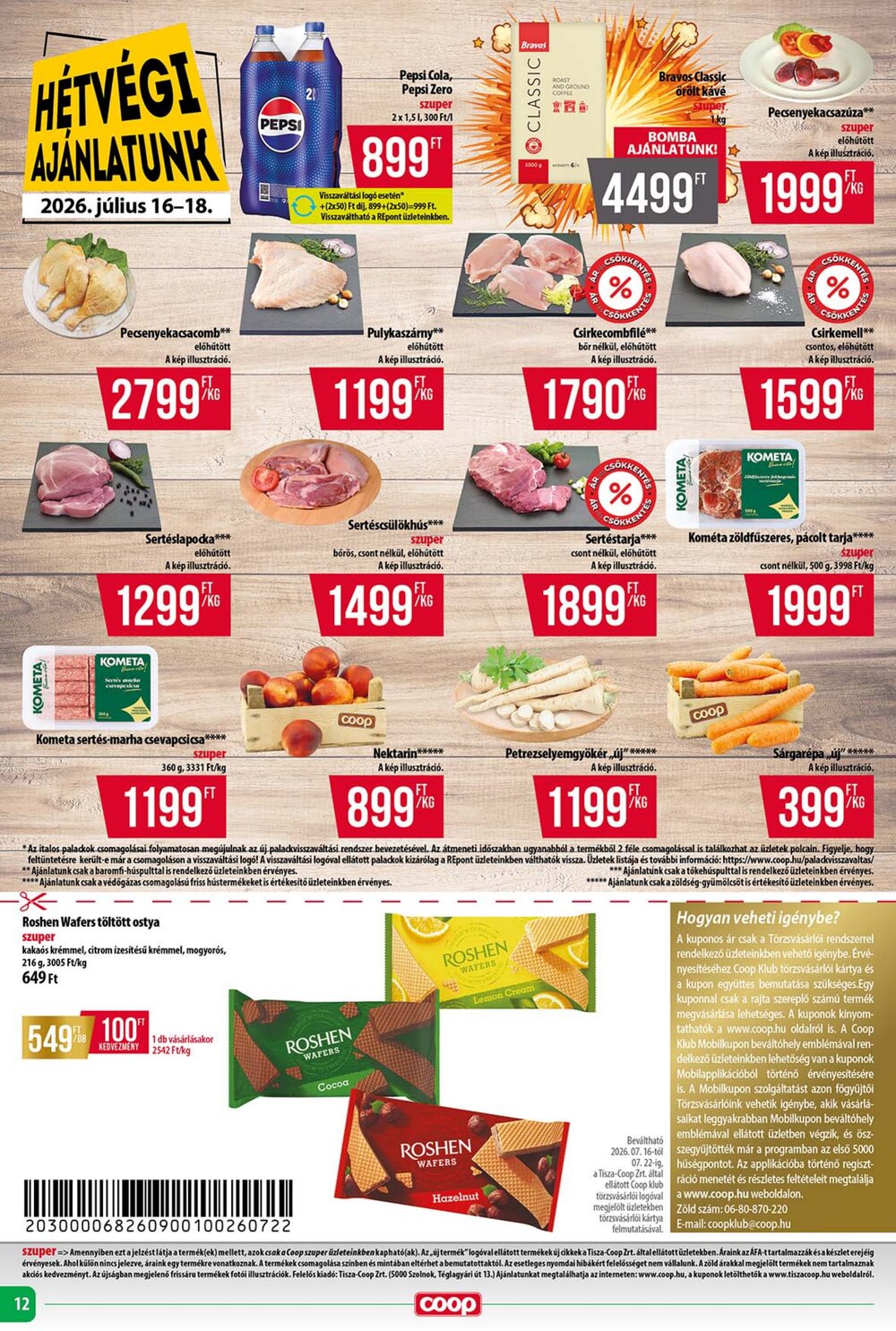 Coop akciós újság 2026.07.16-tól - 12. oldal.