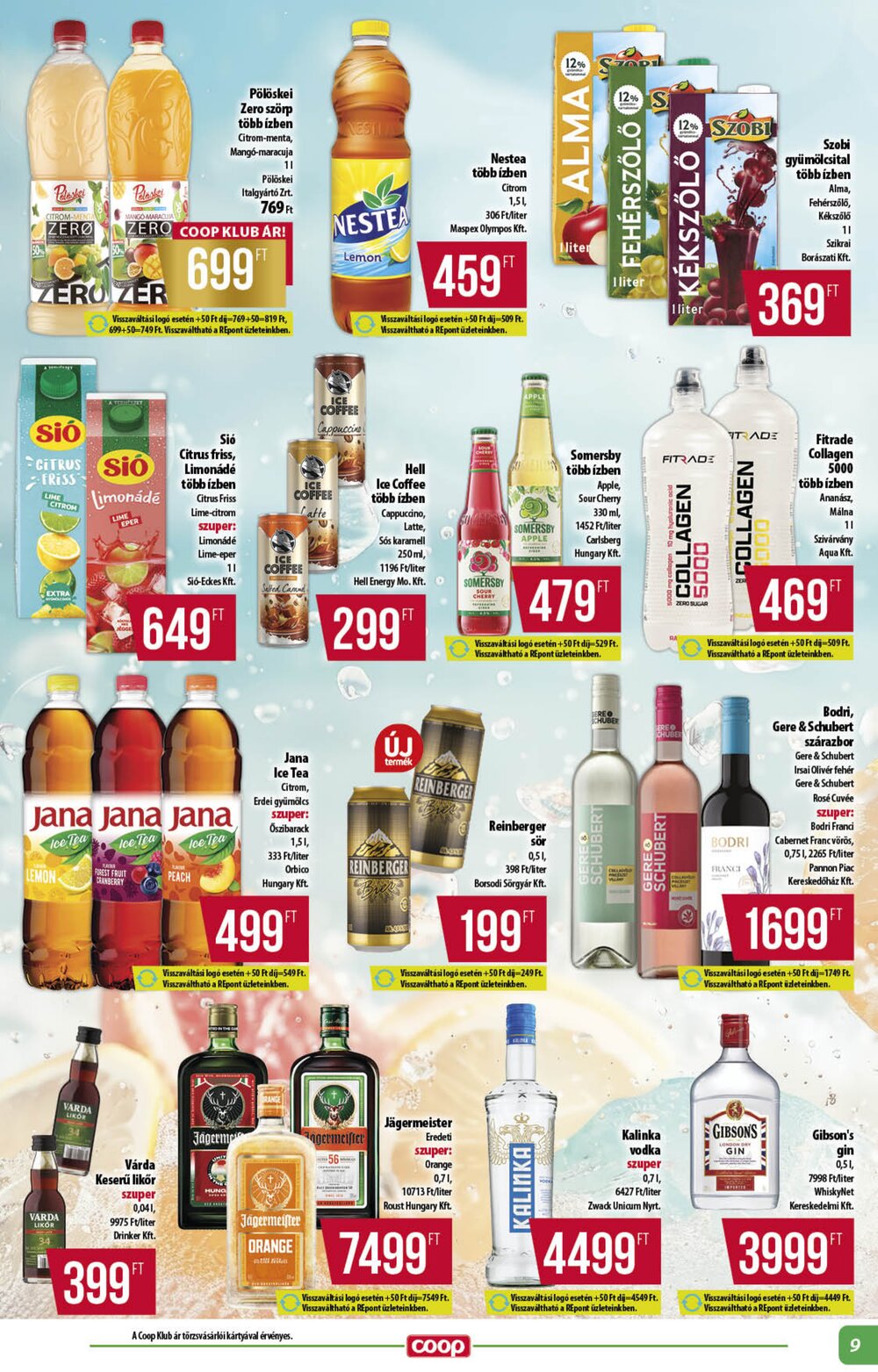 Coop akciós újság 2026.07.16-tól - 9. oldal.