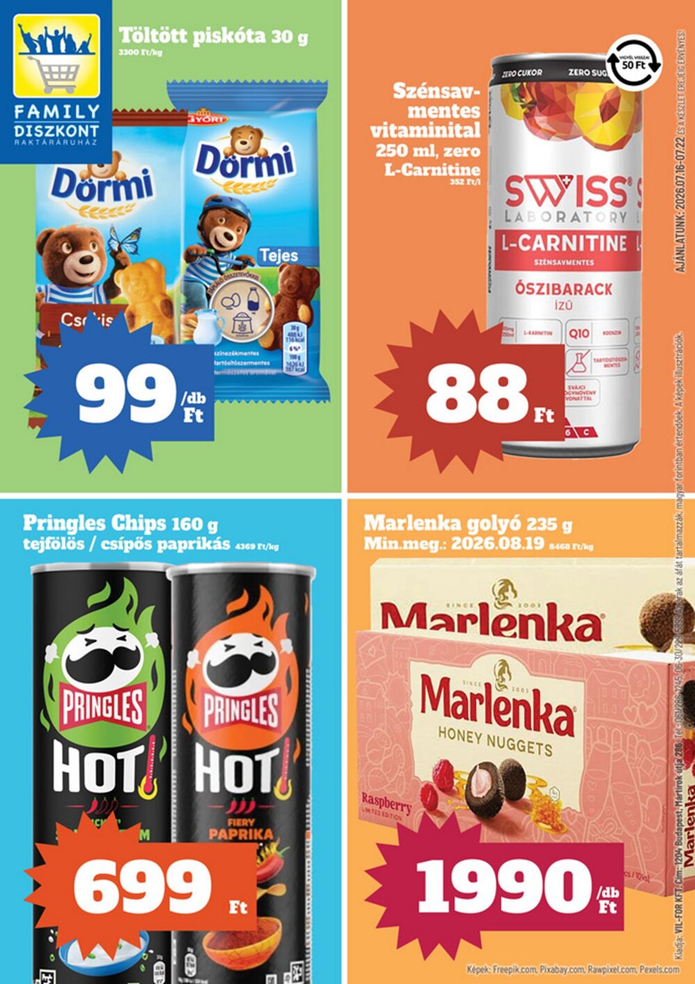 Family Diszkont akciós újság 2026.07.16-tól - 1. oldal.