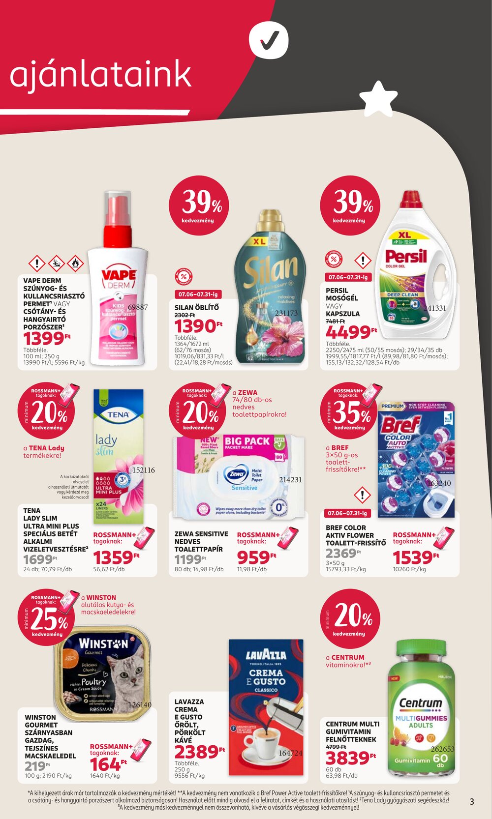 Rossmann akciós újság 2026.07.20-tól - 3. oldal.