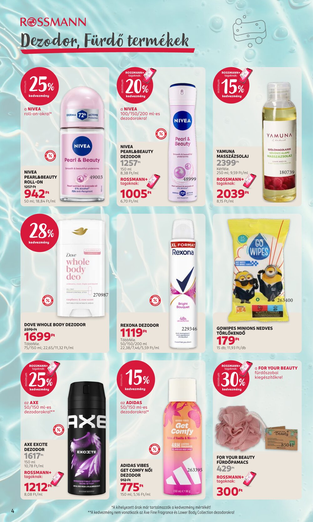 Rossmann akciós újság 2026.07.20-tól - 4. oldal.