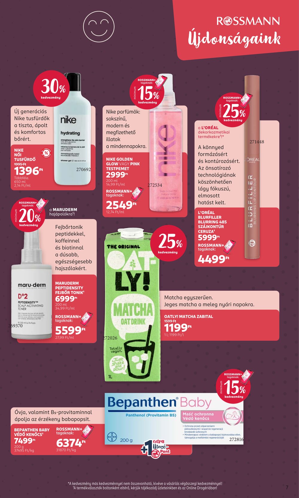 Rossmann akciós újság 2026.07.20-tól - 7. oldal.