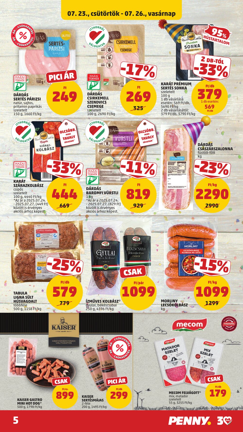 Penny Market akciós újság 2026.07.23-tól - 7. oldal.