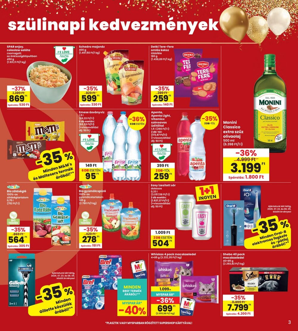 Interspar akciós újság 2026.07.23-tól - 3. oldal.