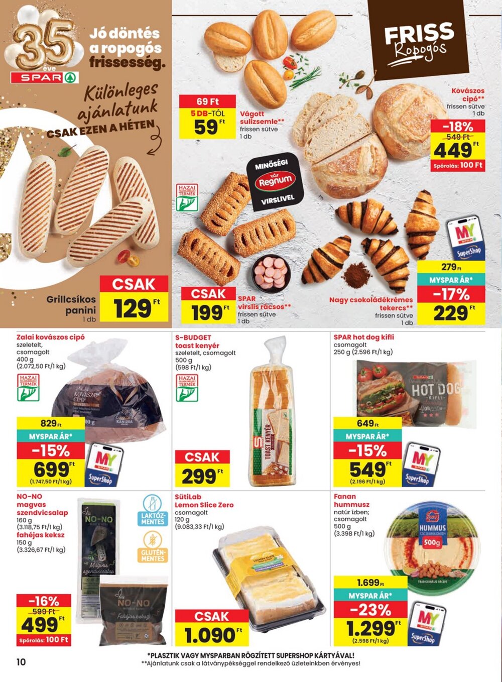 Spar akciós újság 2026.07.23-tól - 10. oldal.