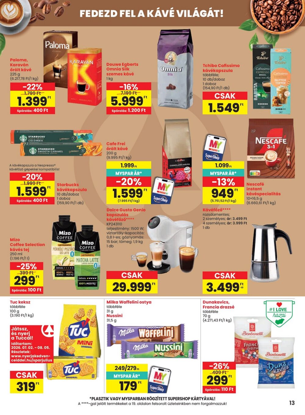 Spar akciós újság 2026.07.23-tól - 13. oldal.