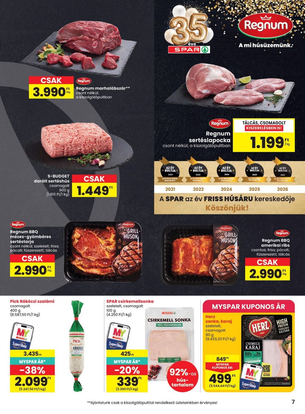 Spar akciós újság 2026.07.23-tól - 7. oldal.