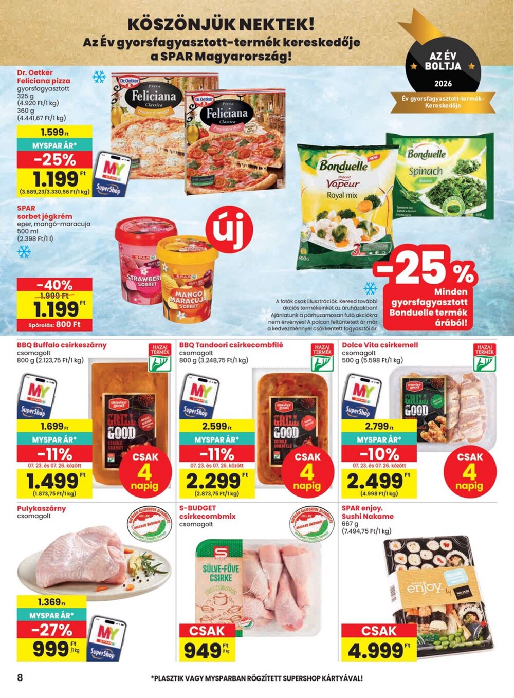 Spar akciós újság 2026.07.23-tól - 8. oldal.