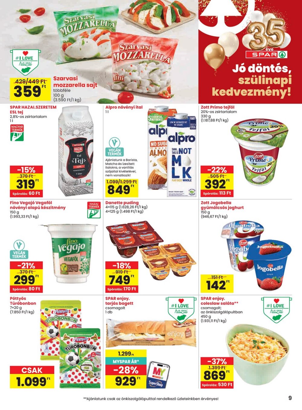 Spar akciós újság 2026.07.23-tól - 9. oldal.