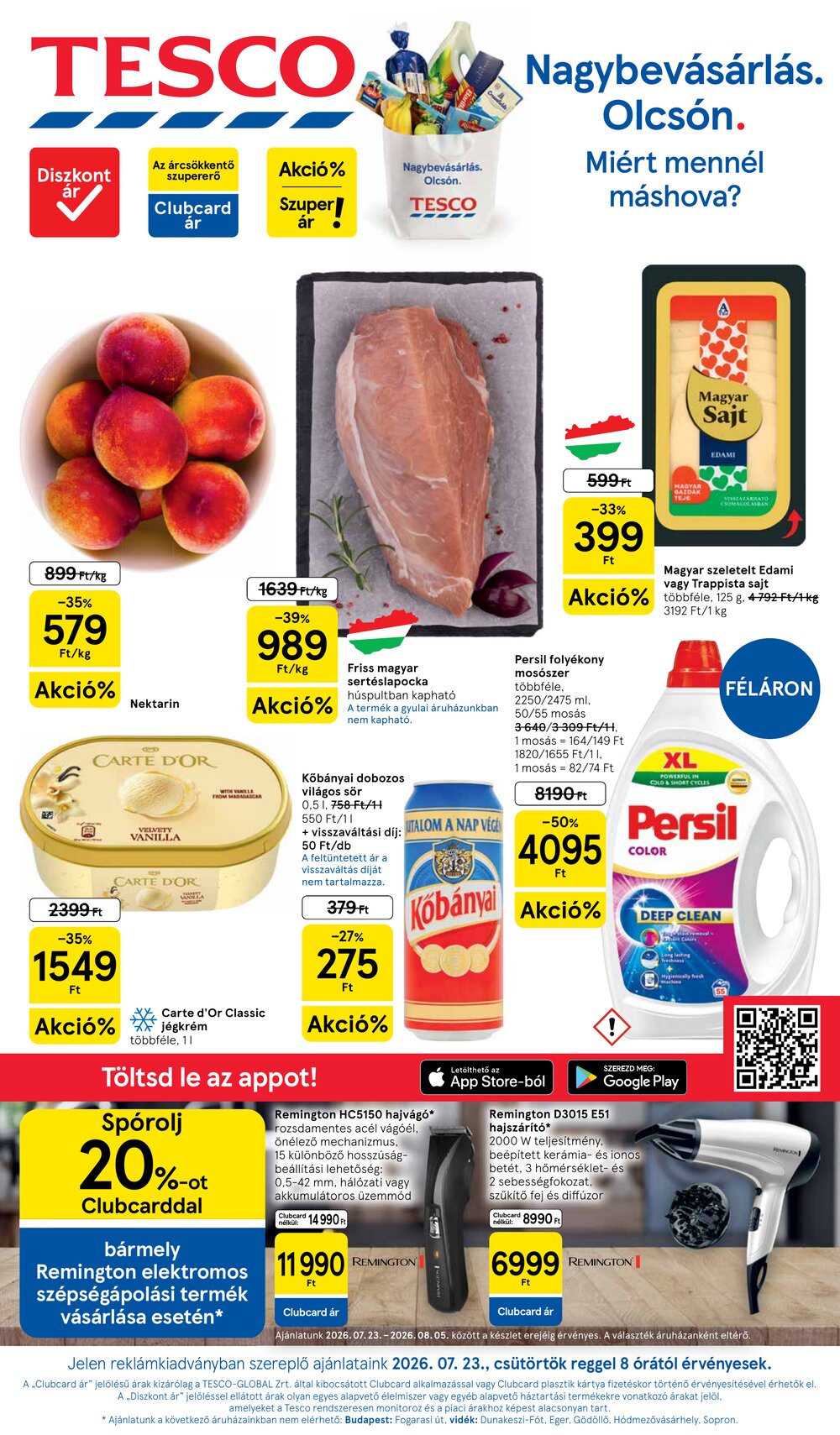Tesco akciós újság 2026.07.23-tól - 1. oldal.