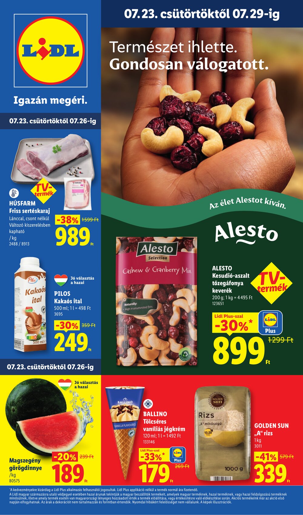 Lidl akciós újság 2026.07.23-tól - 1. oldal.