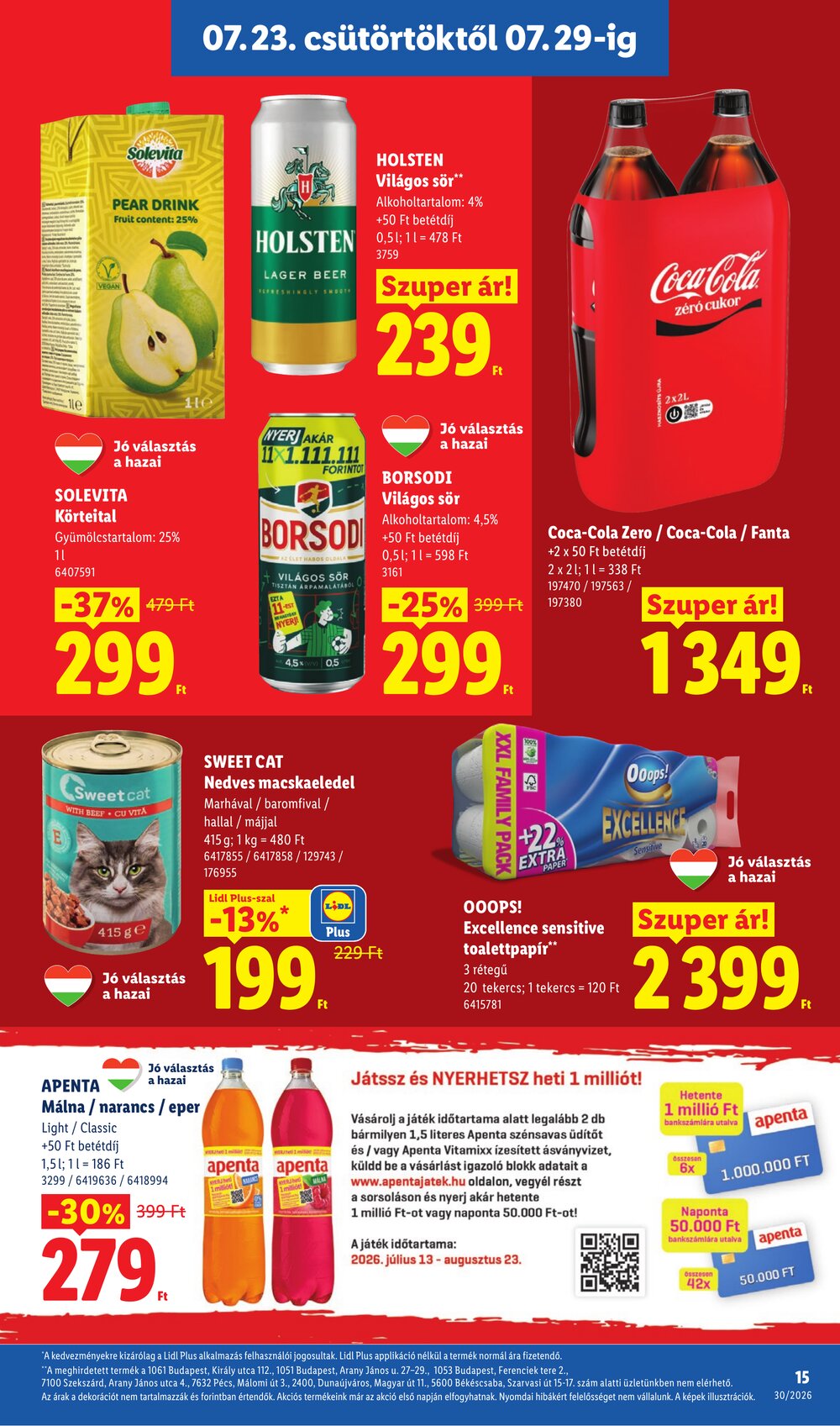 Lidl akciós újság 2026.07.23-tól - 15. oldal.