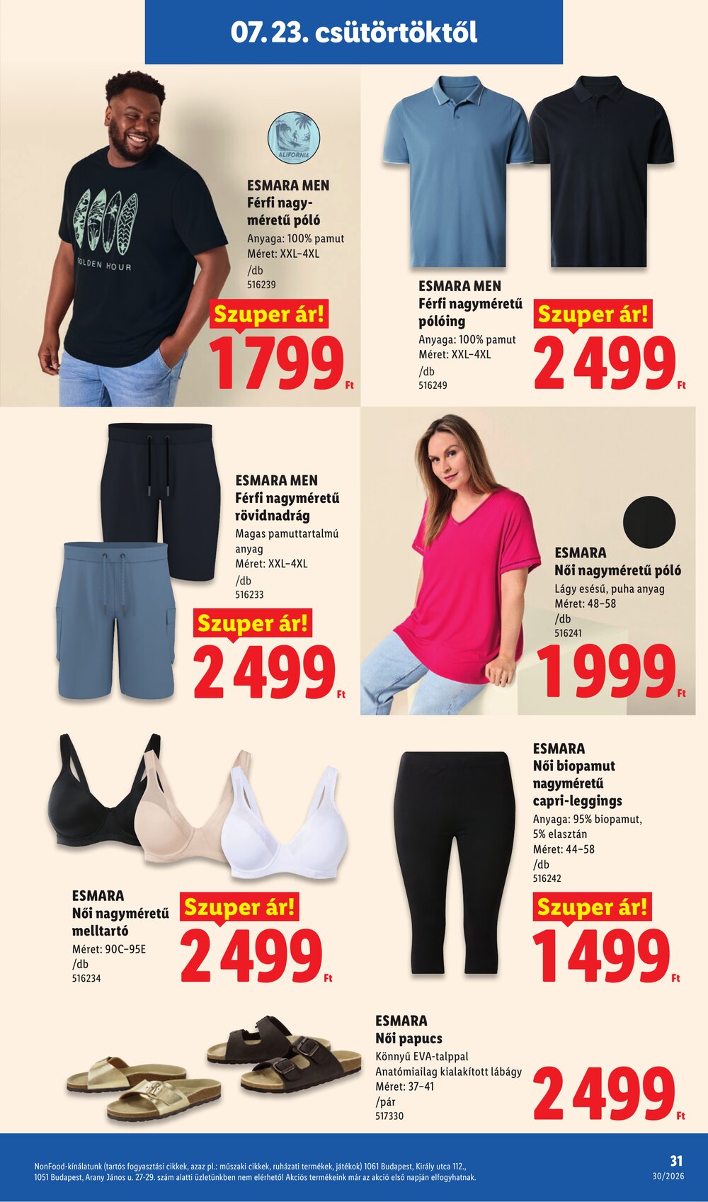 Lidl akciós újság 2026.07.23-tól - 31. oldal.