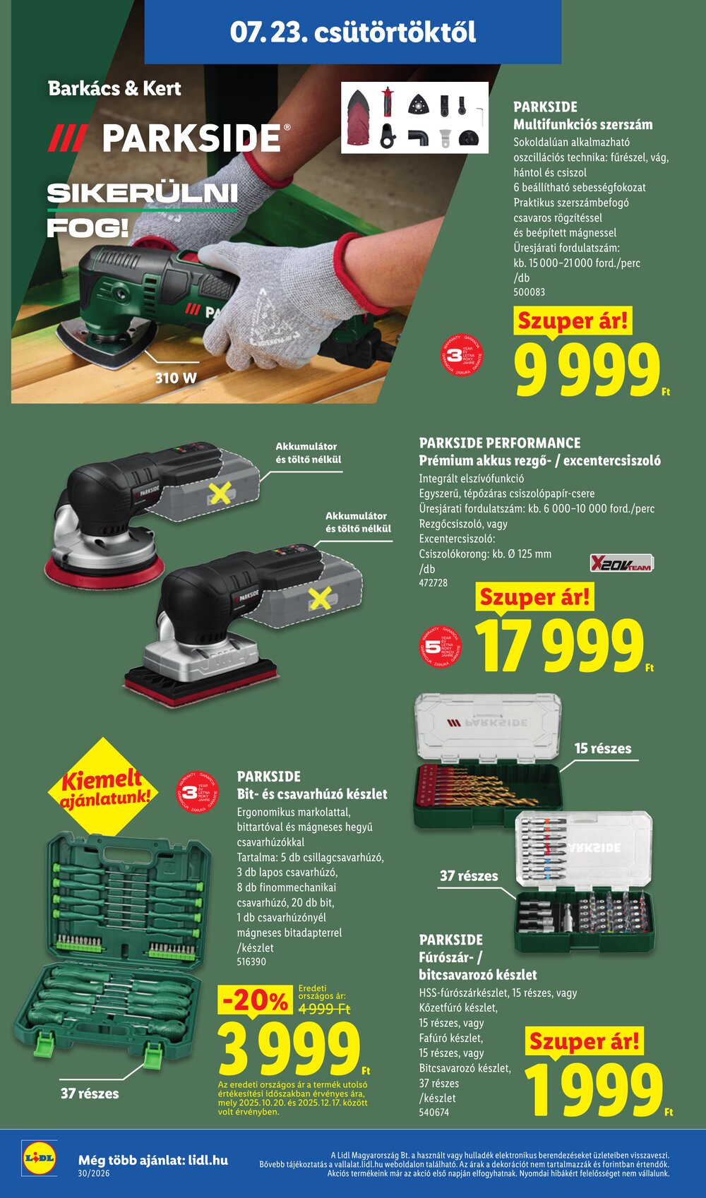 Lidl akciós újság 2026.07.23-tól - 36. oldal.