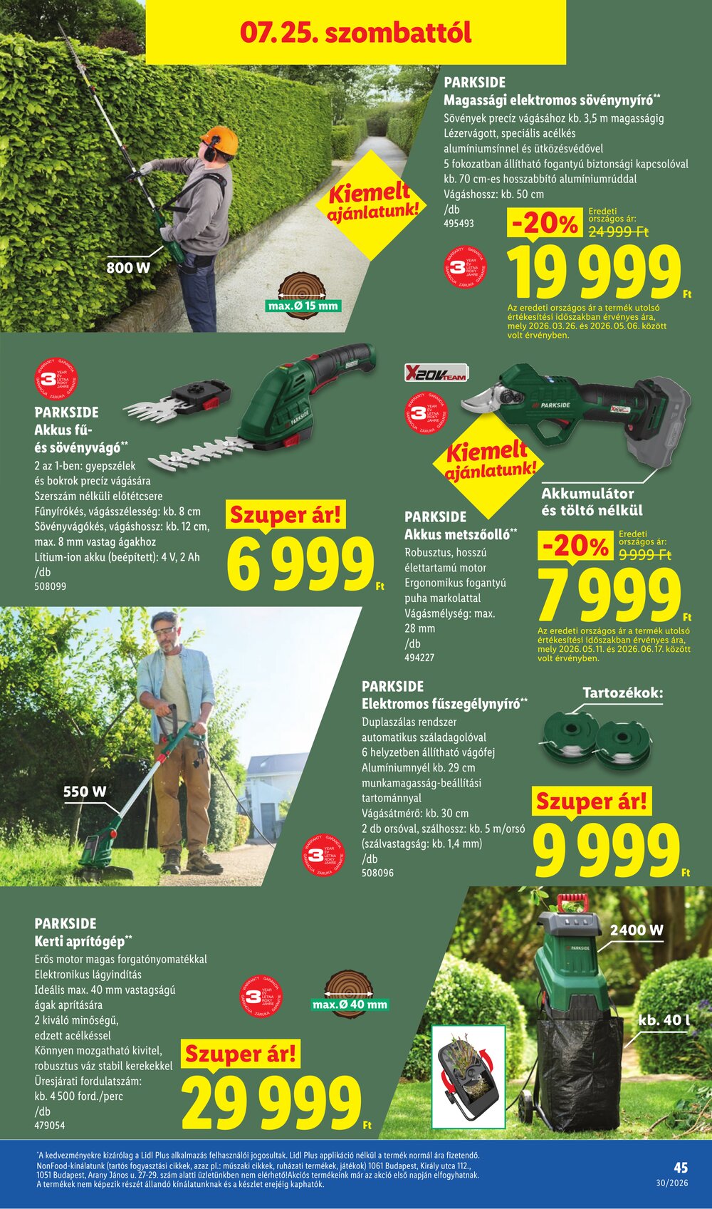 Lidl akciós újság 2026.07.23-tól - 45. oldal.