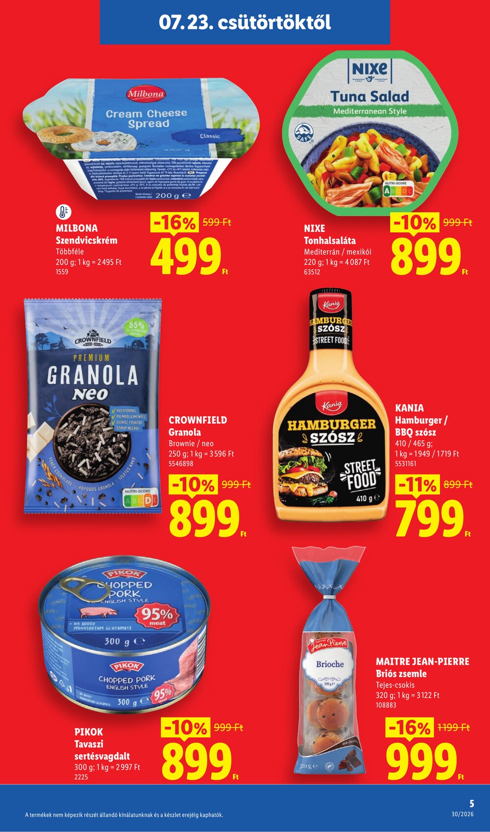Lidl akciós újság 2026.07.23-tól - 5. oldal.