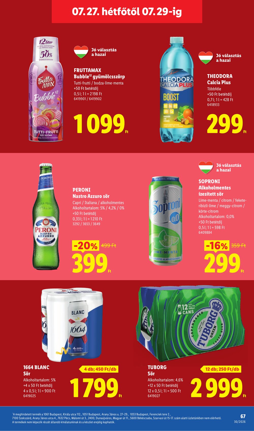 Lidl akciós újság 2026.07.23-tól - 67. oldal.