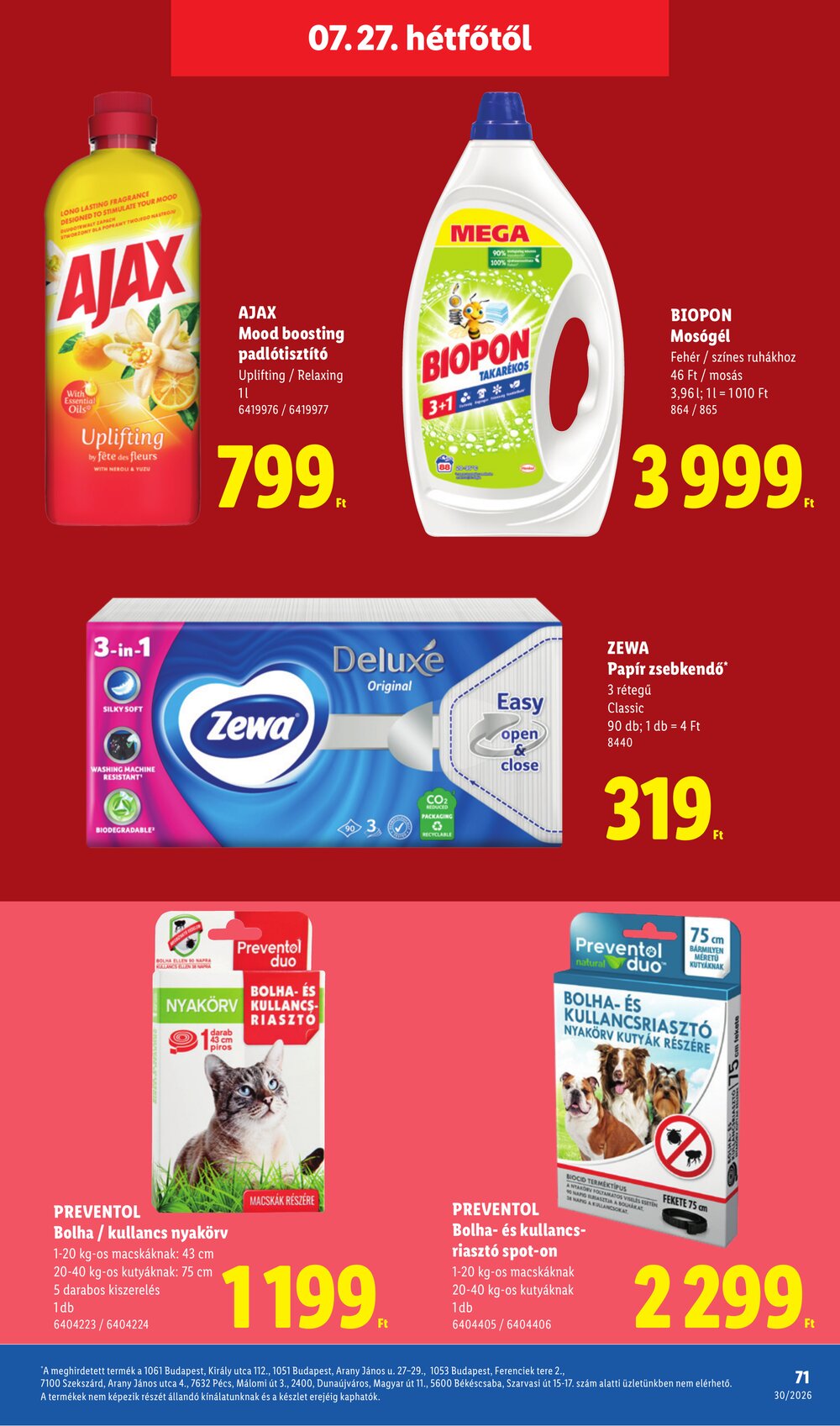 Lidl akciós újság 2026.07.23-tól - 71. oldal.