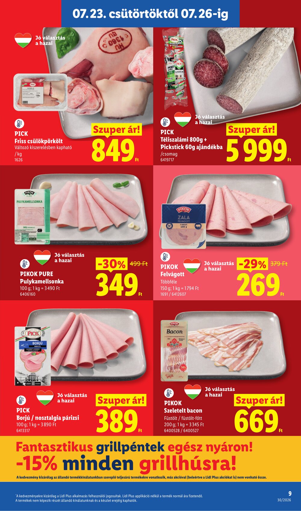 Lidl akciós újság 2026.07.23-tól - 9. oldal.