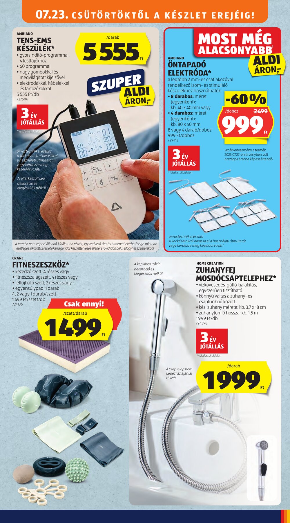 Aldi akciós újság 2026.07.23-tól - 39. oldal.