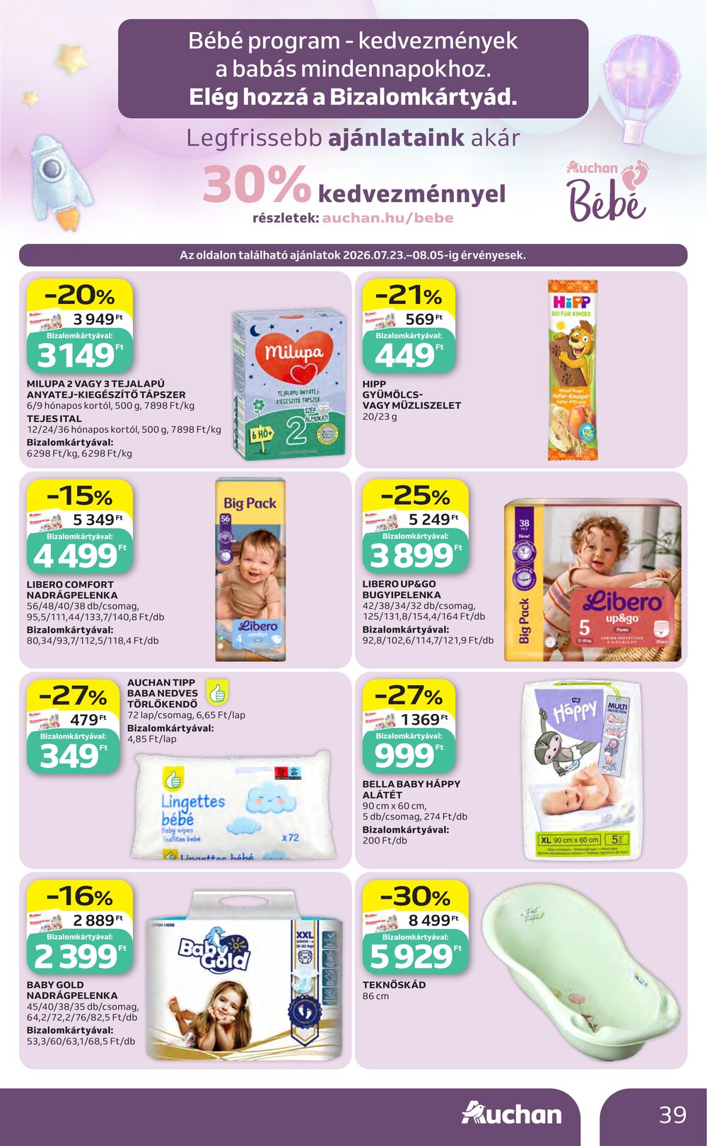 Auchan akciós újság 2026.07.23-tól - 39. oldal.