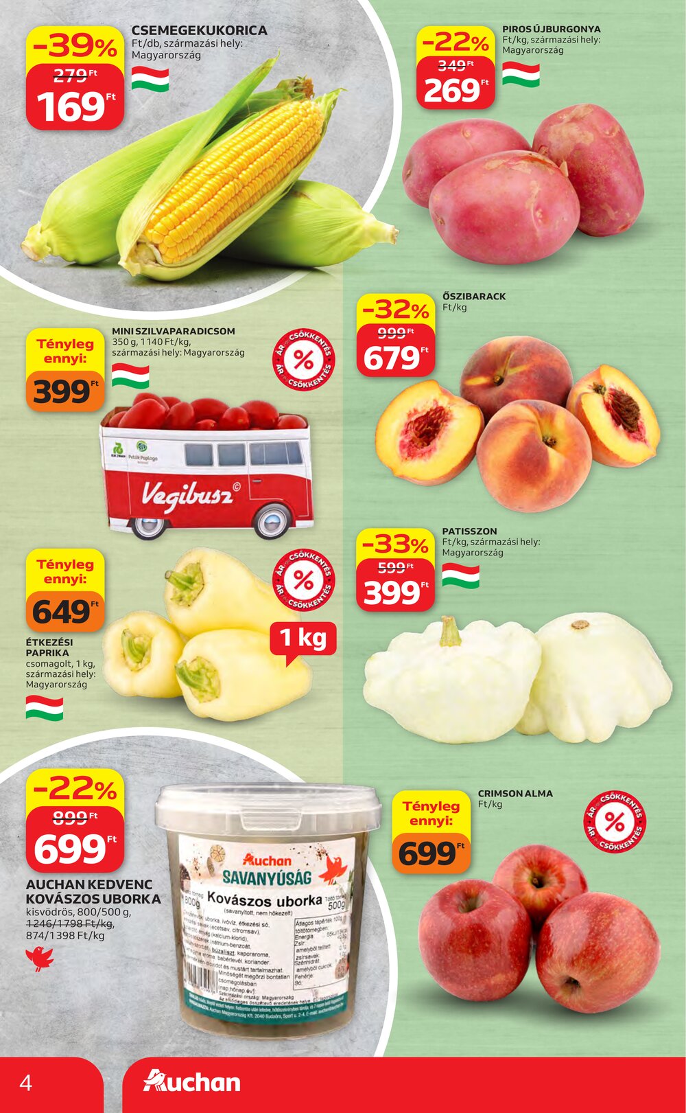Auchan akciós újság 2026.07.23-tól - 4. oldal.