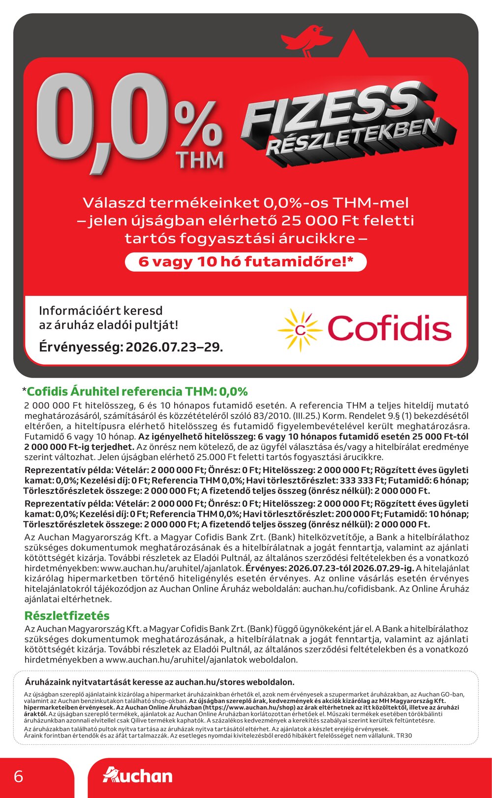 Auchan akciós újság 2026.07.23-tól - 6. oldal.