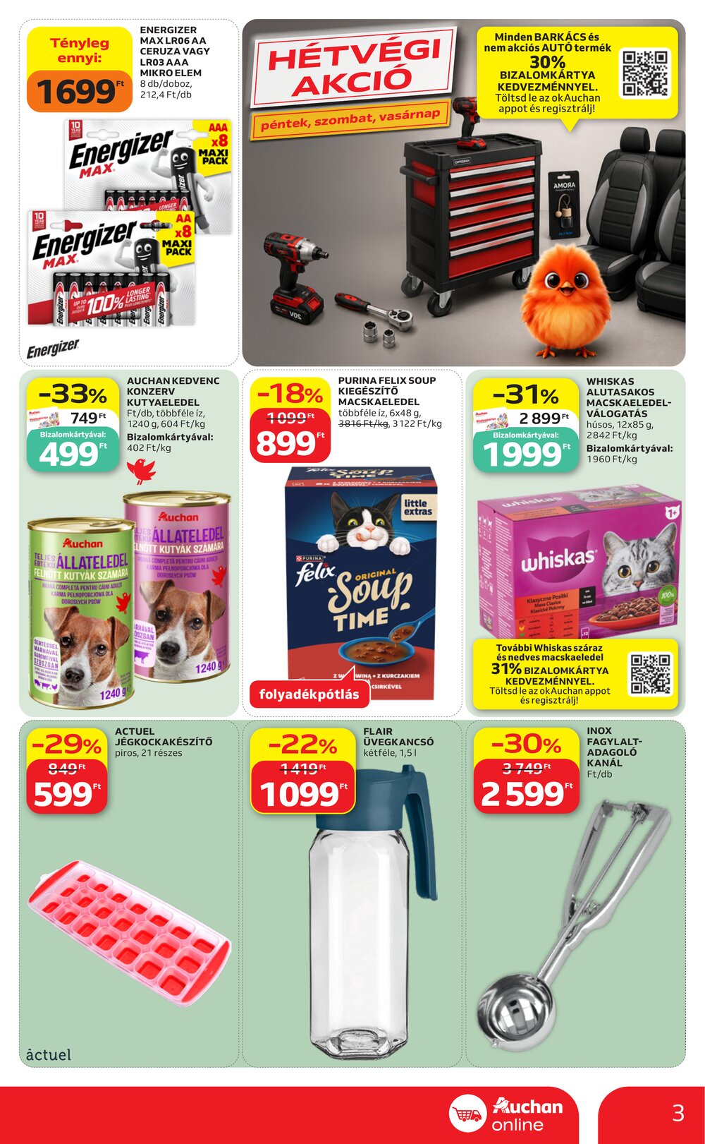 Auchan akciós újság 2026.07.23-tól - 3. oldal.