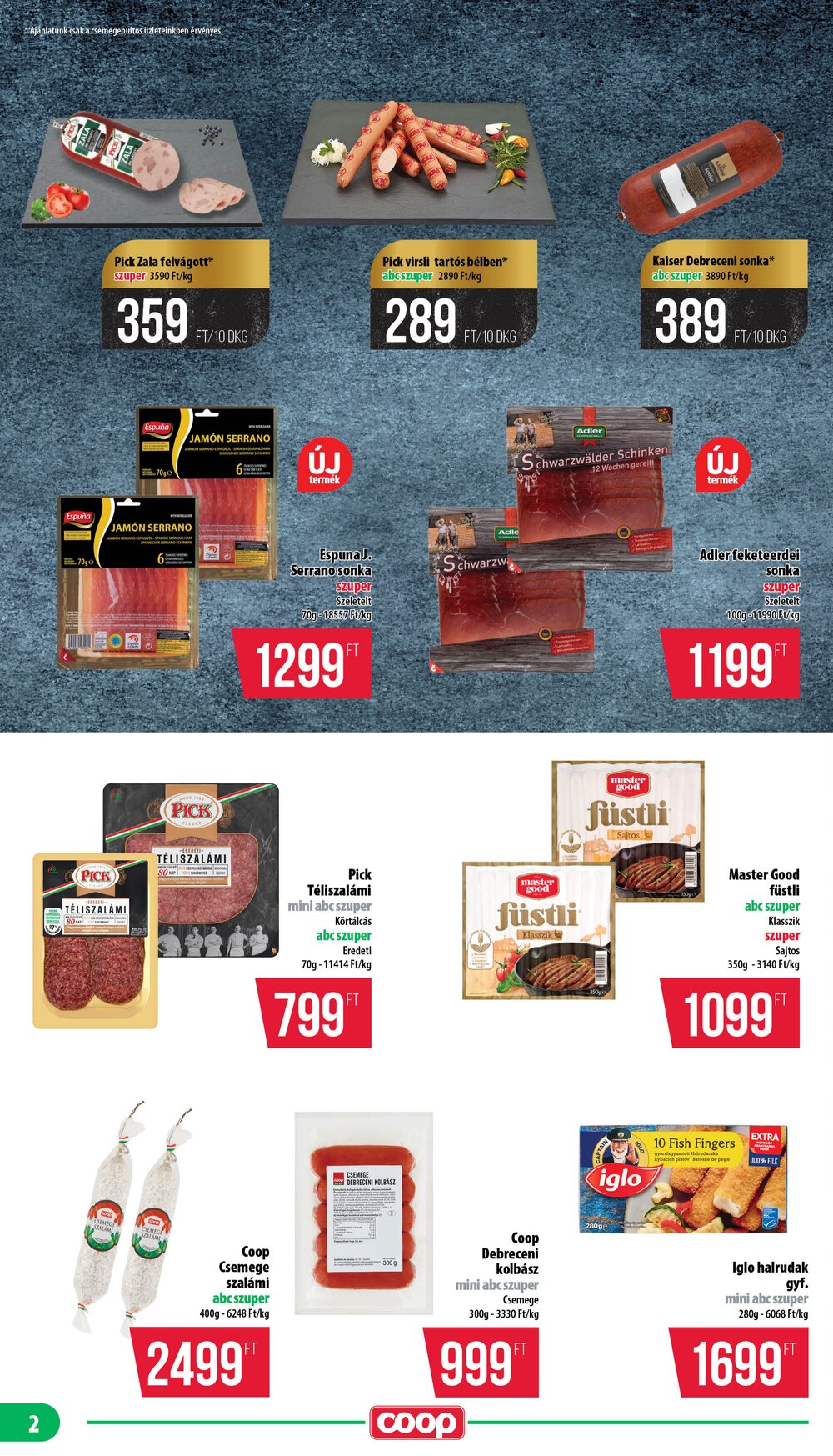 Coop akciós újság 2026.07.23-tól - 2. oldal.