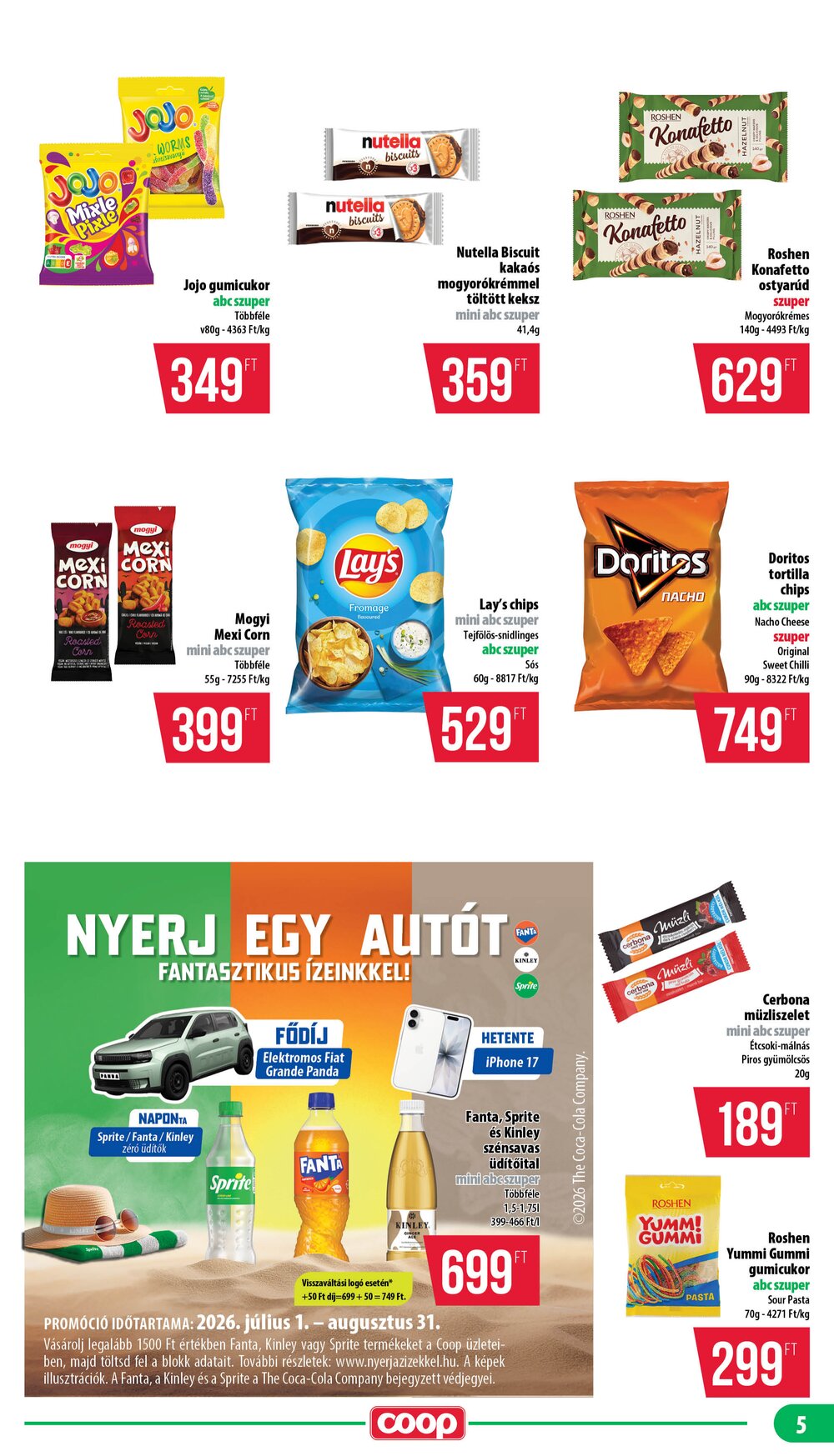 Coop akciós újság 2026.07.23-tól - 5. oldal.
