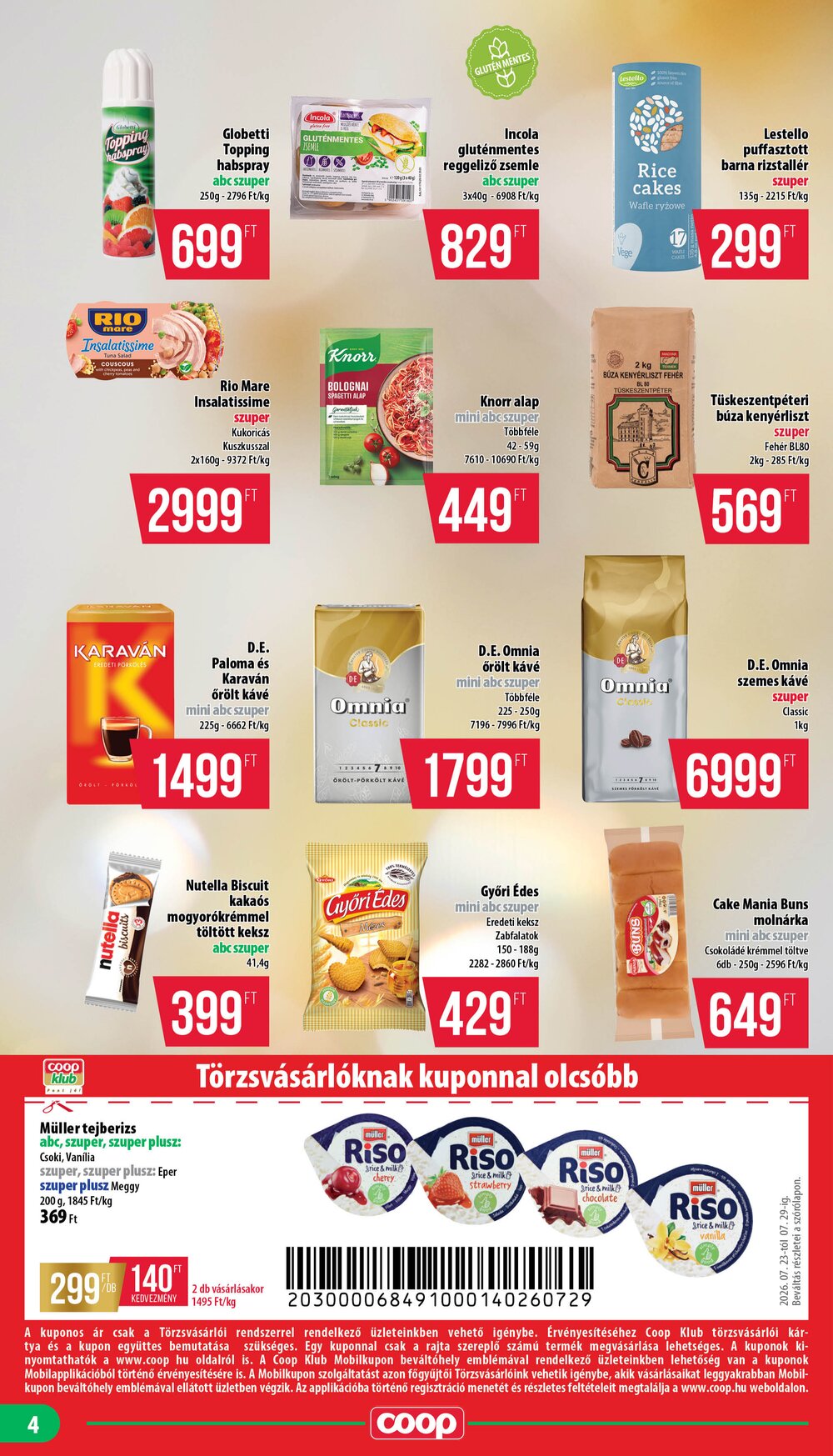 Coop akciós újság 2026.07.23-tól - 4. oldal.