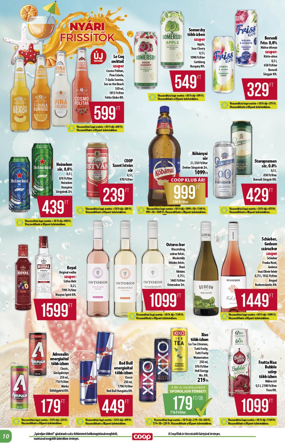 Coop akciós újság 2026.07.23-tól - 10. oldal.