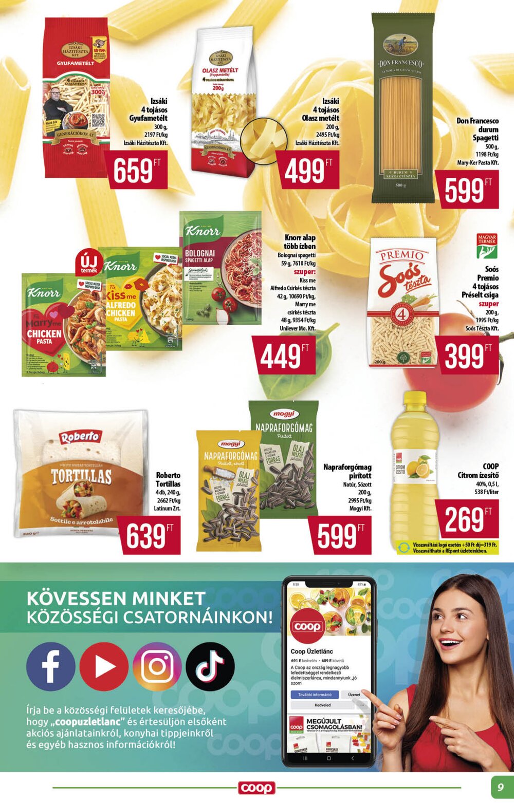 Coop akciós újság 2026.07.23-tól - 9. oldal.