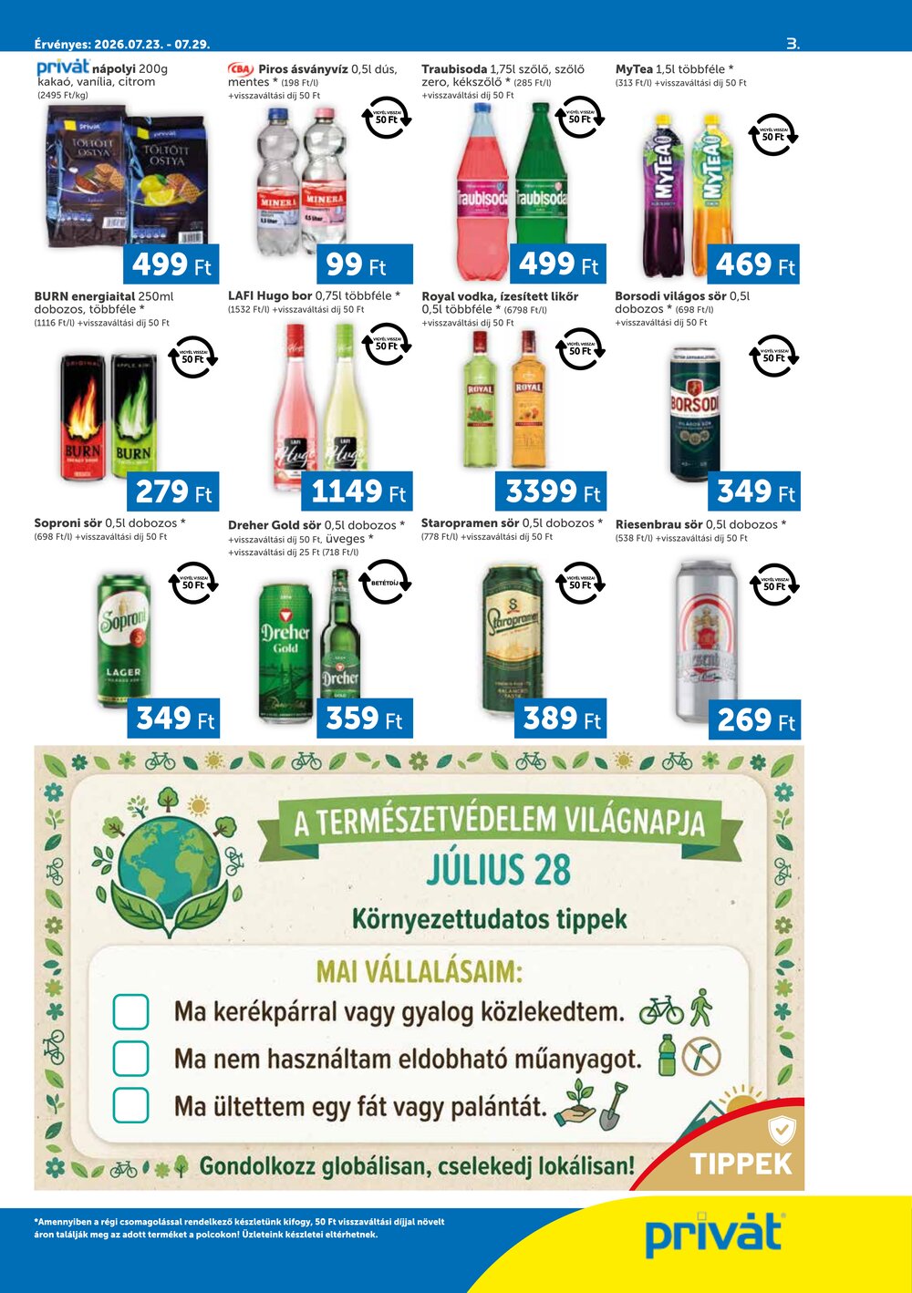 Privát akciós újság 2026.07.23-tól - 3. oldal.